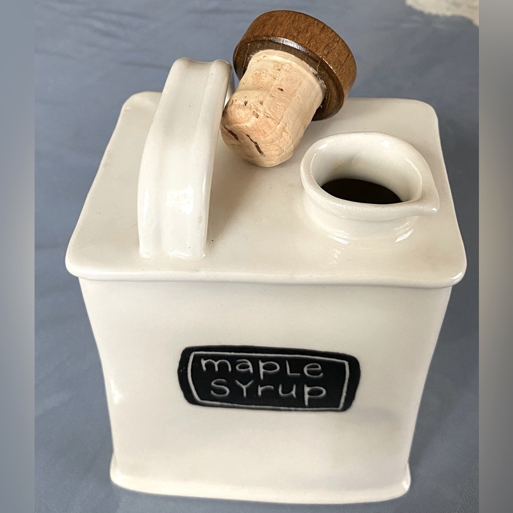 Big Girl Company unique ceramic maple syrup dispenser, handmade in Vermont